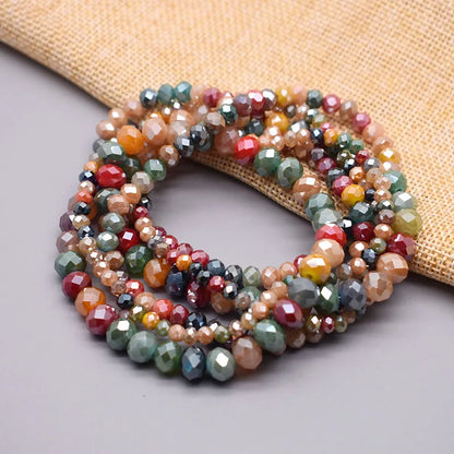 Rondelle Crystal Glass Beads (2mm, 3mm, 4mm, 6mm, 8mm)