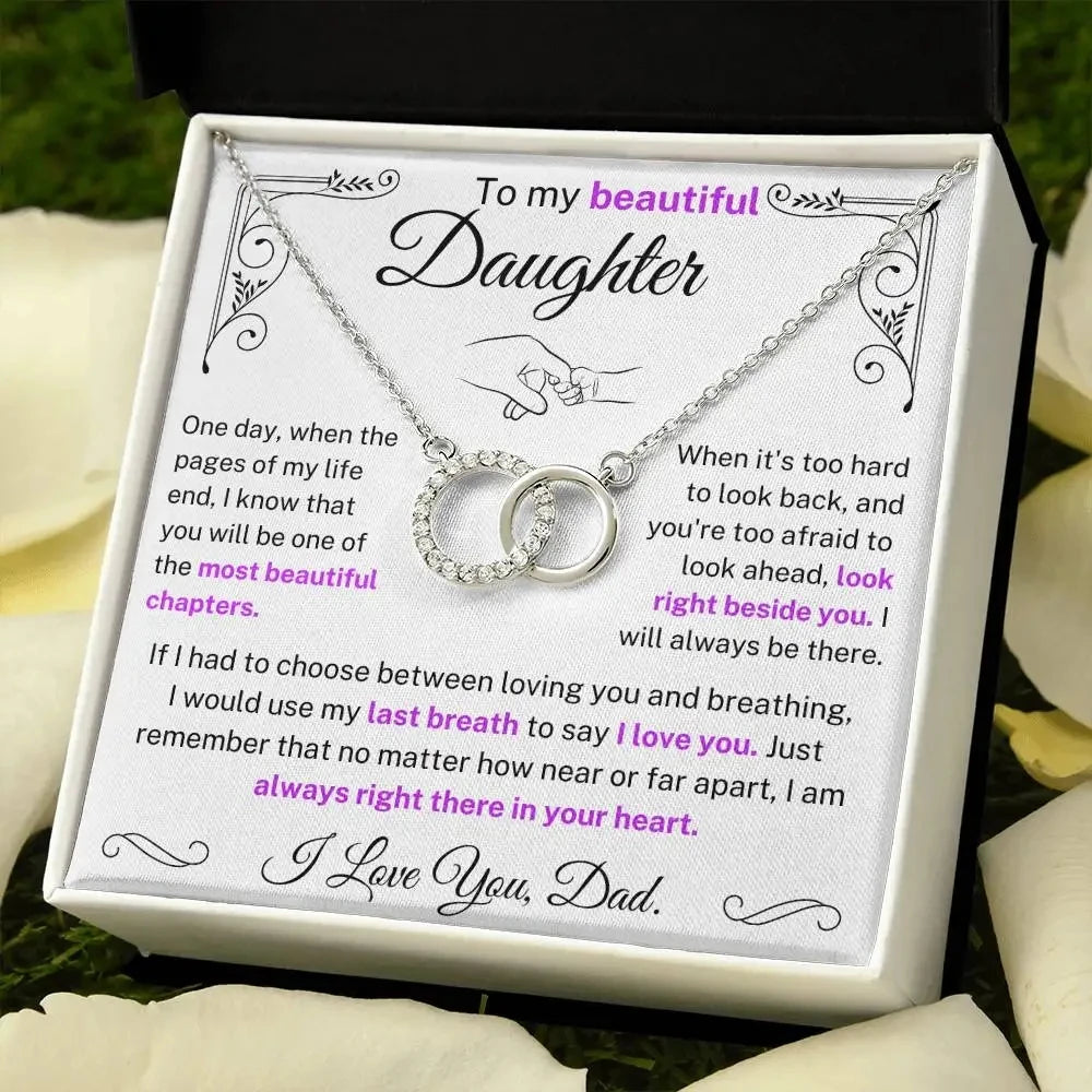 To My Beautiful Daughter Necklace