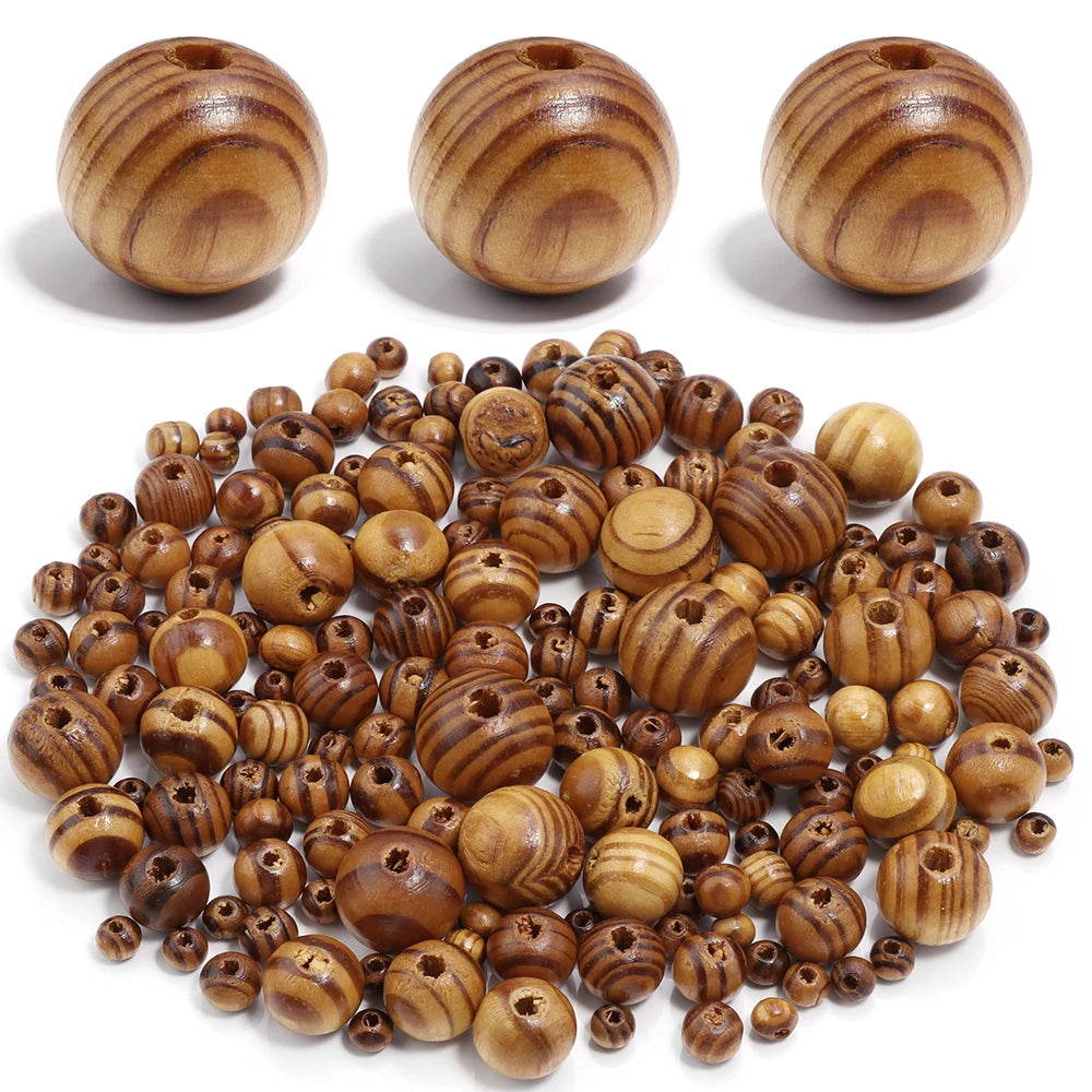 Pine Wood Beads